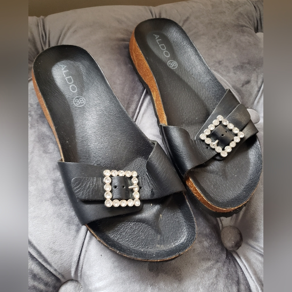 ALDO Black Women's Slide Sandals